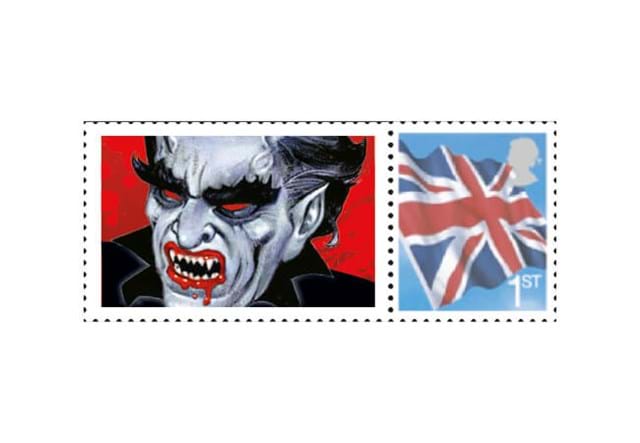 Dracula BU Non Colour 50P Set Coin Cover Stamps