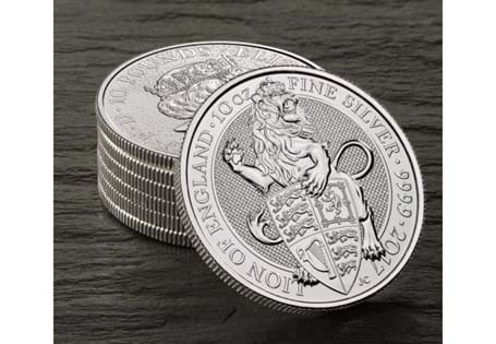 The first and most iconic design in the Queen's Beasts series now available in 10oz Silver! 