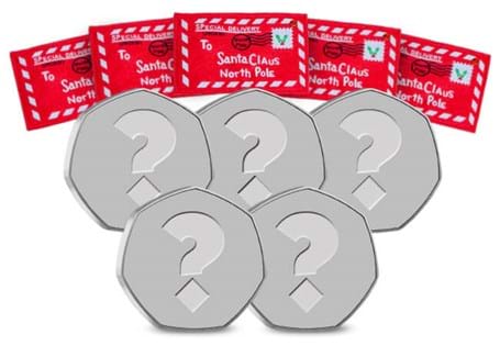 Your Mystery 50p Christmas Envelope Bundle includes 5 envelopes, each one containing a mystery 50p.