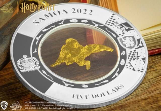 Harry Potter Seeker Five Dollar Coin Obverse Image