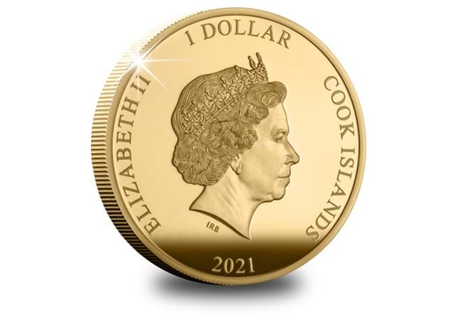 2021 Gold Plated Tutankhamun Coin Obv