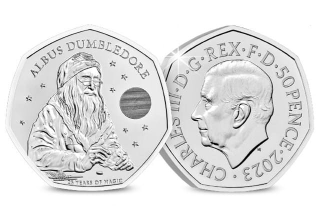 Professor Dumbledore BU 50p Obverse Reverse