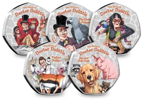 Dr Dolittle Heptagonal Medal Set Full Image