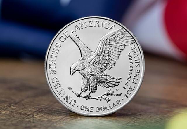 2023 US Silver Eagle Coin Obverse Close Up