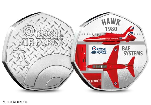 DN 2023 RAF Aircraft Red Arrows Hawk Heptagonal Medal Starter Product Images 1 (1)