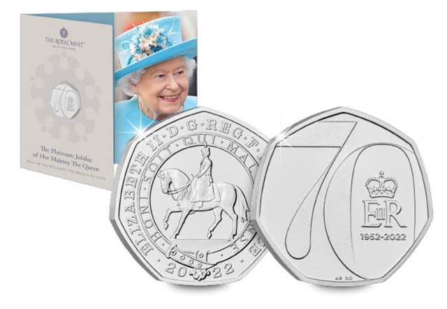 UK 2022 Platinum Jubille BU 50P Packaging