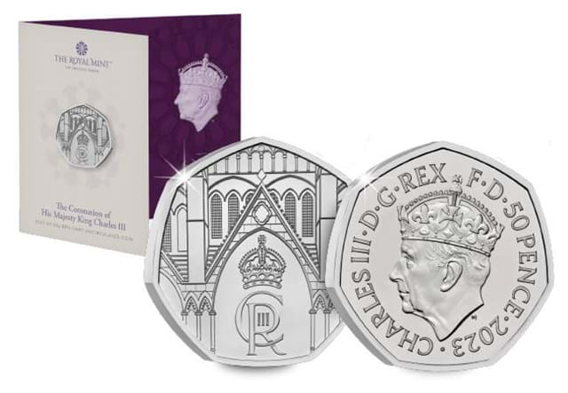 UK 2023 King Charles III Coronation BU 50P Packaging