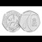 UK 2022 Platinum Jubilee BU 50P Obverse Reverse