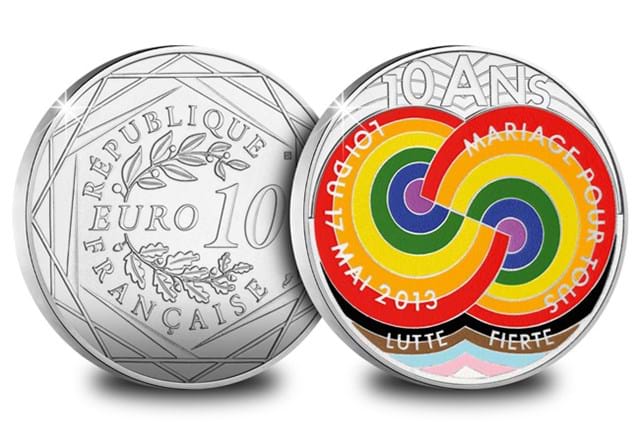 Monnaie De Paris Pride Silver Coin Obv Rev