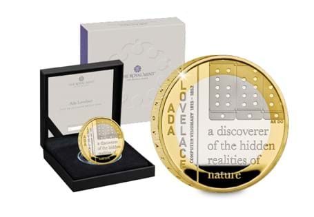 This UK 2023 Silver Proof £2 has been released by The Royal Mint as part of the Innovation in Science coin range to celebrate the mathematical achievements of Ada Lovelace.