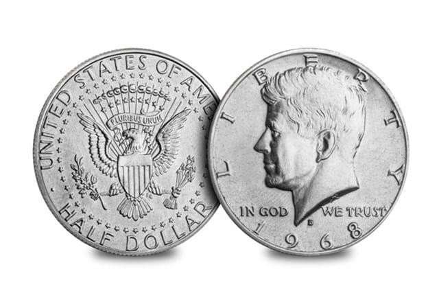 JFK Half Dollar Collection 1968 Coin Obv Rev