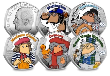 2023 marks the 50th anniversary since The Wombles first aired on television. To celebrate this milestone, a British Isles Silver 50p Coin Set has been released by the Guernsey Treasury.