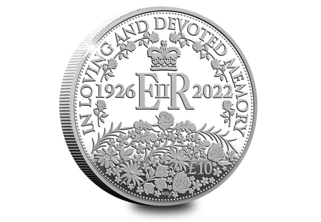 QEII In Memoriam Silver 5Oz (IOM) Rev