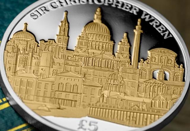 Sir Christopher Wren Silver £5 Lifestyle 04