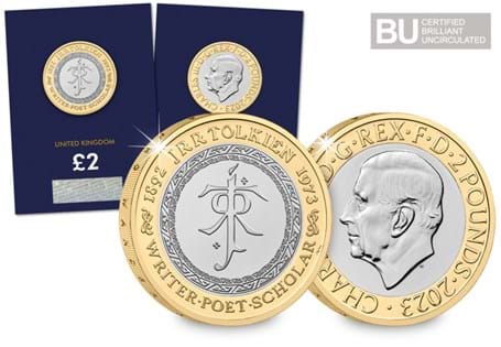 The Royal Mint have issued a UK £2 featuring much-loved fantasy author, J. R. R. Tolkien. It has been struck to a Brilliant Uncirculated quality.