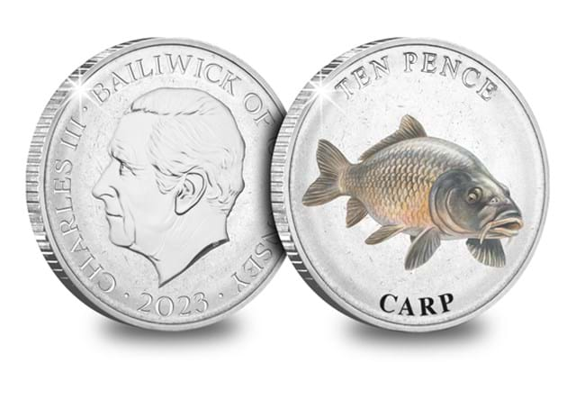 Fish 10Ps Coloured Carp Obv Rev