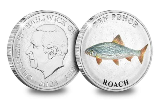 Fish 10Ps Coloured Roach Obv Rev