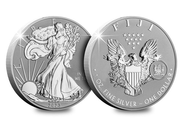 Fiji 2023 Silver Eagle Fractional Set 1Oz Obv Rev