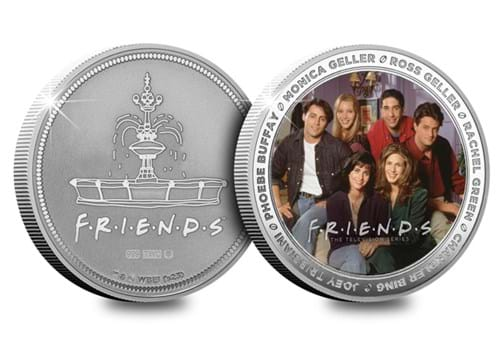 Friends Silver 1Oz Masterpiece Obv Rev AT Hallmark