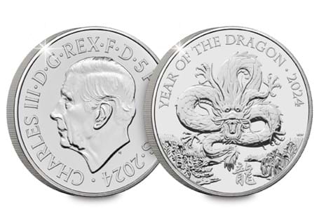 This coin was issued to celebrate the Lunar Year of the Dragon. It has been struck as a CERTIFIED Brilliant Uncirculated £5 coin, protectively encapsulated in Change Checker packaging.