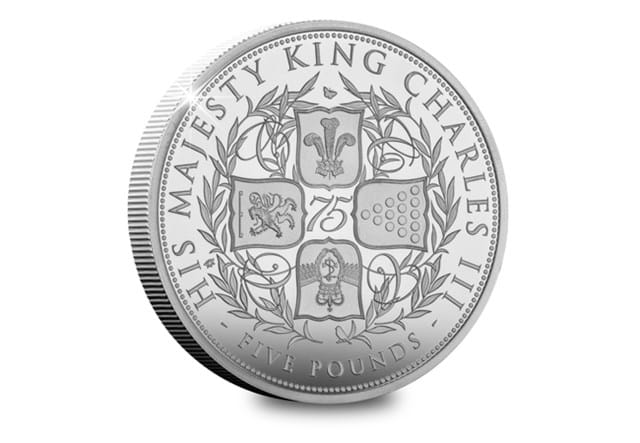 KCIII 75Th Birthday Silver £5 Rev