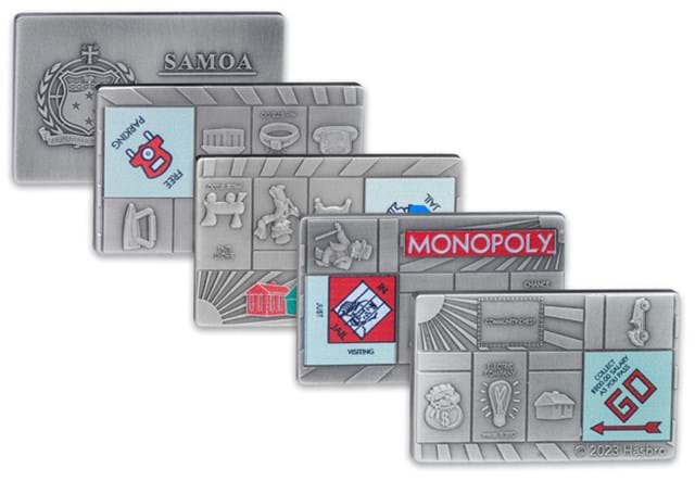 Monopoly Set 4X1oz Silver Bars All Coins