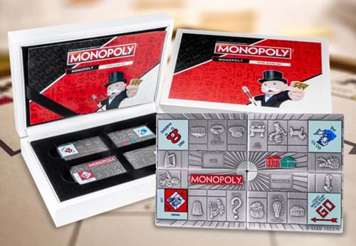 Monopoly Set 4X1oz Silver Bars Whole Product 02