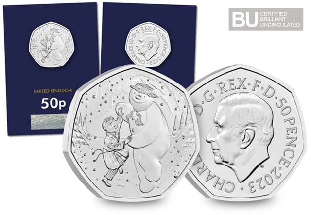 AT 2023 The Snowman 50P Change Checker Digital Images 3