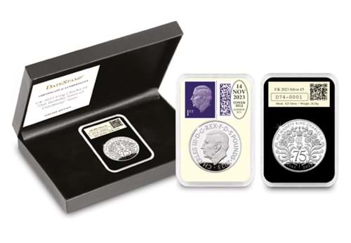KCIII 75Th Birthday Silver Datestamp Whole Product