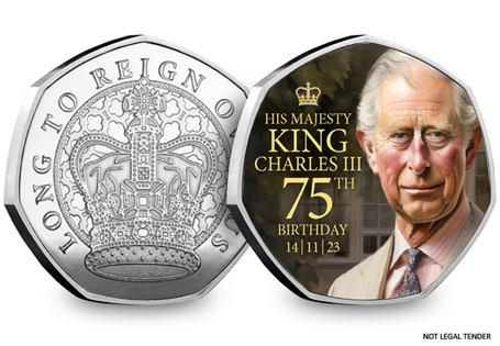 Own the King Charles III 75th Birthday Commemorative featuring a specially-commissioned portrait. 