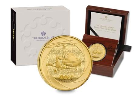 This UK 1oz Gold Proof coin has been issued by The Royal Mint to celebrate six decades of the James Bond legacy. Struck from 1oz of 99.99% pure Gold to a proof finish, only 250 are available worldwide