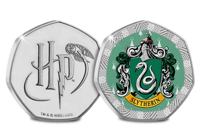 Slytherin House Set Slytherin Obv Rev