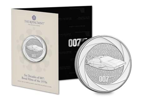This UK 2023 £5 coin has been released by The Royal Mint to commemorate six decades of the 007 legacy. It is the second coin in the Six Decades of 007 series. Your coin has been struck to BU quality.