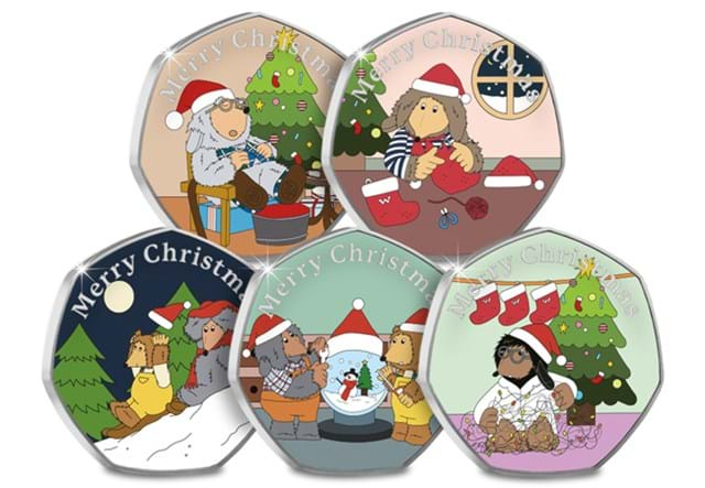 Wombles Christmas Medal Set All Rev