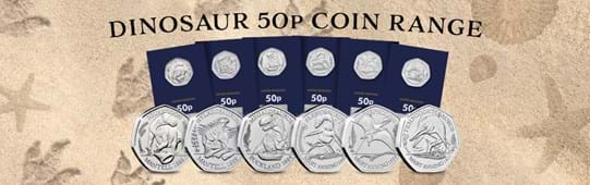 Dinosaur 50p Coin Range