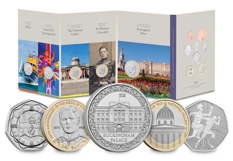 The 2024 Annual Coin Set BU Pack - issued by The Royal Mint - features 5 commemorative coins and 8 definitive coins issued in 2024. Each coin has been struck to a Brilliant Uncirculated standard.