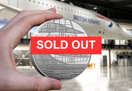 This Commemorative has been issued to mark 20th Anniversary of Concorde's final flight on the 26th November 2003 from London to Bristol. It has been struck from 5oz of pure silver to a Proof finish.