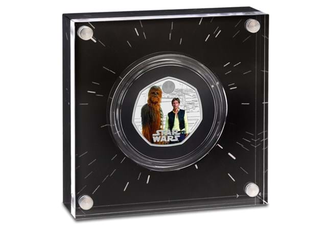 584H Han Solo & Chewbacca Silver 50P Inside Packaging