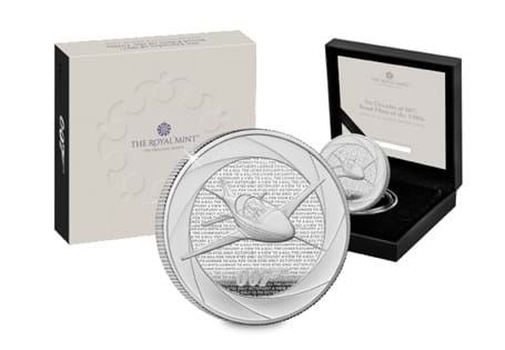 This UK 1oz Silver Proof coin has been issued by The Royal Mint to celebrate six decades of the James Bond legacy. The third coin in the series. Struck from 1oz of 99.9% Silver to a Proof finish.