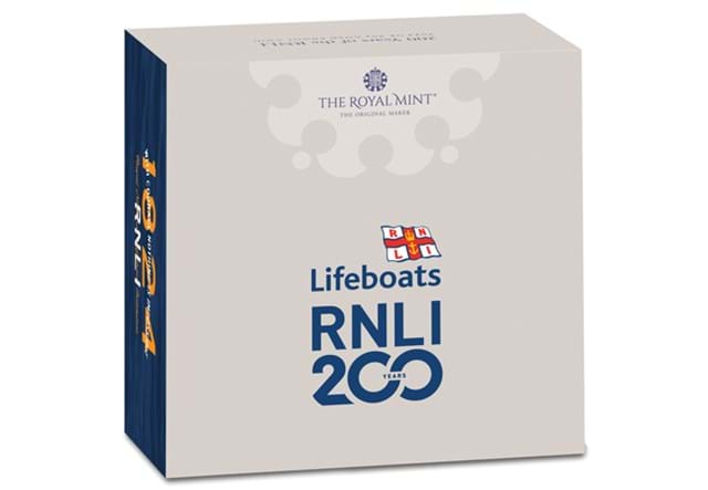 RNL9 RNLI Gold 50P Box From Outside