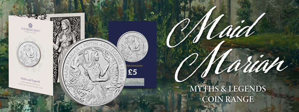 The UK 2024 Maid Marian £5 Coin Range