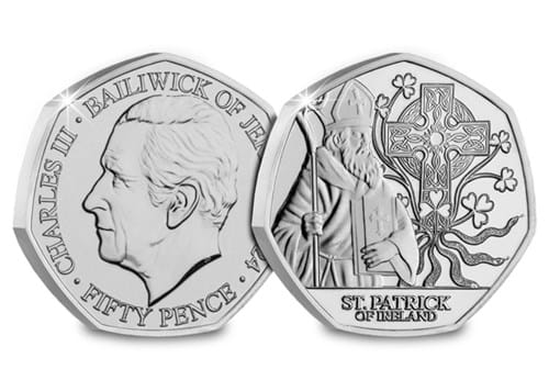 Patron Saints BU 50Ps St. Patrick Obv Rev