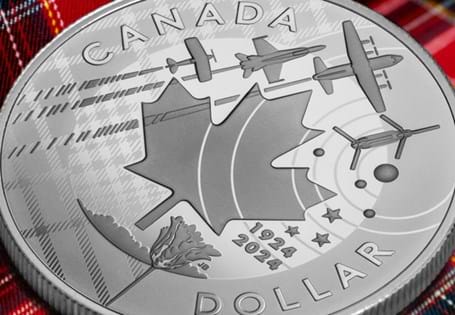 This Silver Proof Dollar from Canada celebrates 100 years of the Royal Canadian Air Force