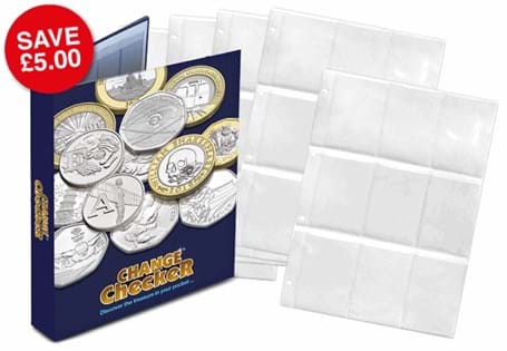 The Change Checker Plus Album and Page set includes 5 x additional PVC pages to store your Change Checker+ Protective Collecting Cards that fit neatly in the Change Checker Album.