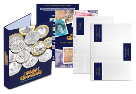 Your Polymer Banknote Collecting Pack has space for all banknotes since decimalisation. Includes ID cards for each note, an information page about notes and chief cashiers and a Change Checker Album.
