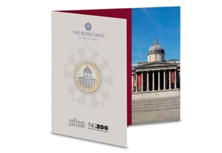This £2 coin has been issued by The Royal Mint to commemorate 200 Years of the National Gallery. Struck to a Brilliant Uncirculated quality and is presented in official Royal Mint packaging.