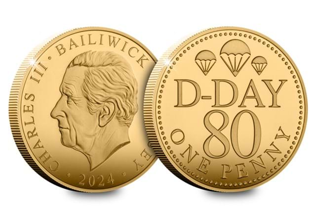 D Day 80Th Gold Penny Obv Rev