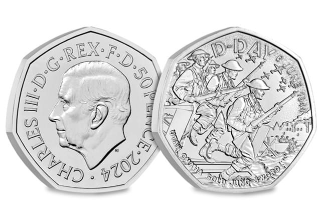 D Day 80Th Anniversary 50P Obv Rev