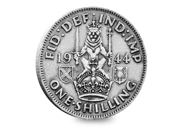 1944 One Shilling Rev