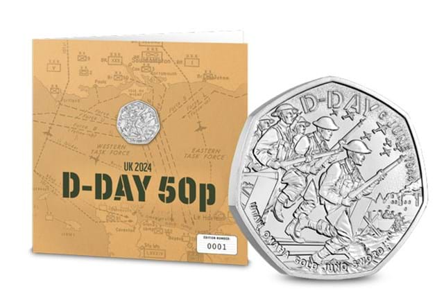 2024 UK D-Day CBU 50p Display Card